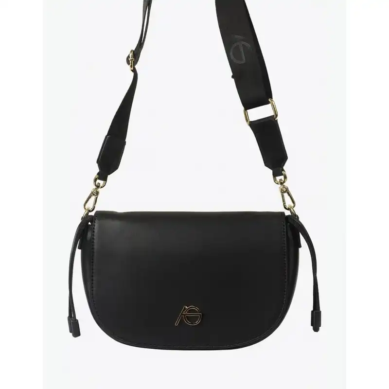 Χειροποίητο τσαντάκι ώμου μαύρο Celes