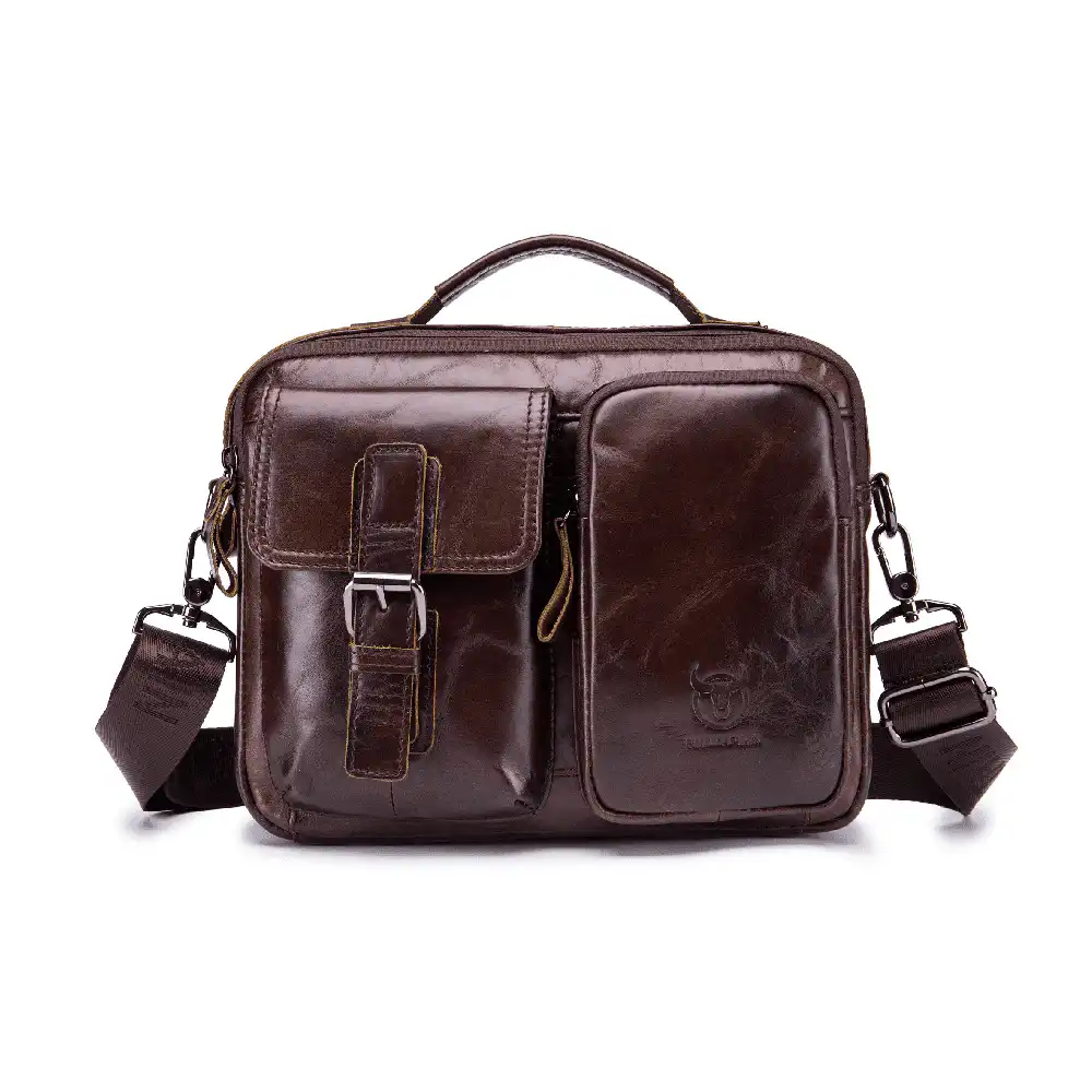 Δερμάτινος χαρτοφύλακας Bull captain DJB 036 καφέ Δερμάτινος χαρτοφύλακας Bull captain DJB 036 καφέ