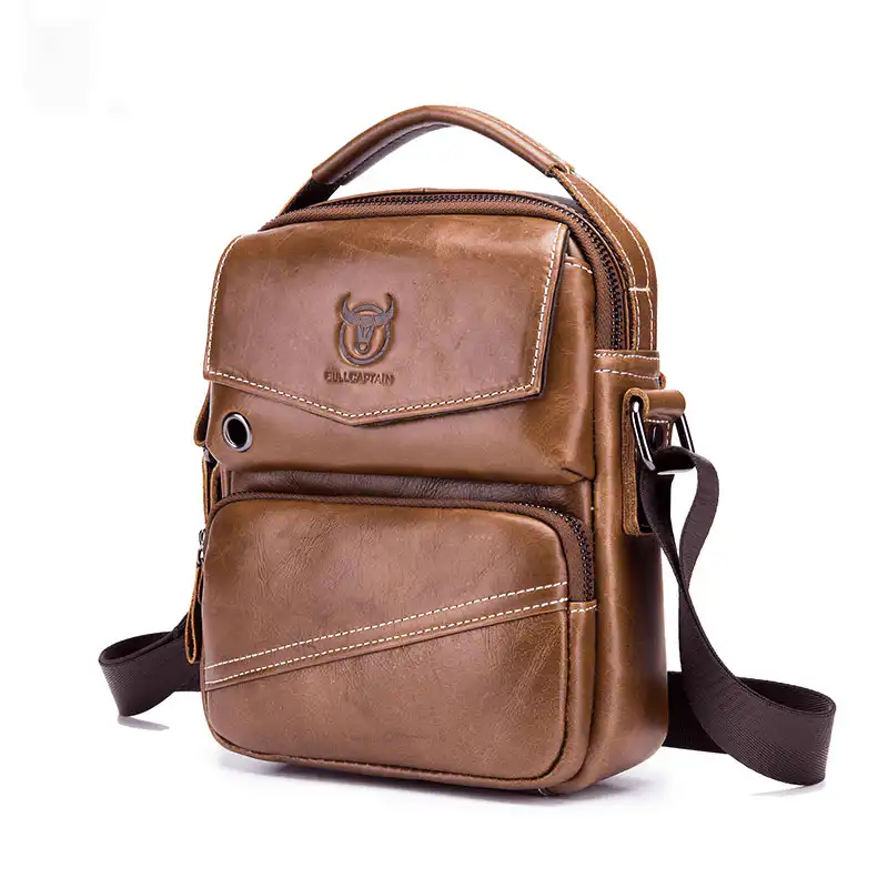 Δερμάτινο τσαντάκι ώμου Bull Captain DJB 040 καφέ