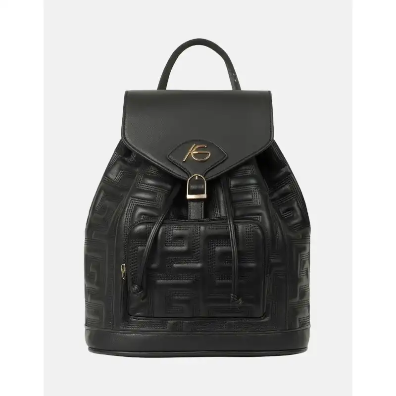 Χειροποίητο σακίδιο πλάτης μαύρο Elena Χειροποίητο σακίδιο πλάτης μαύρο Elena