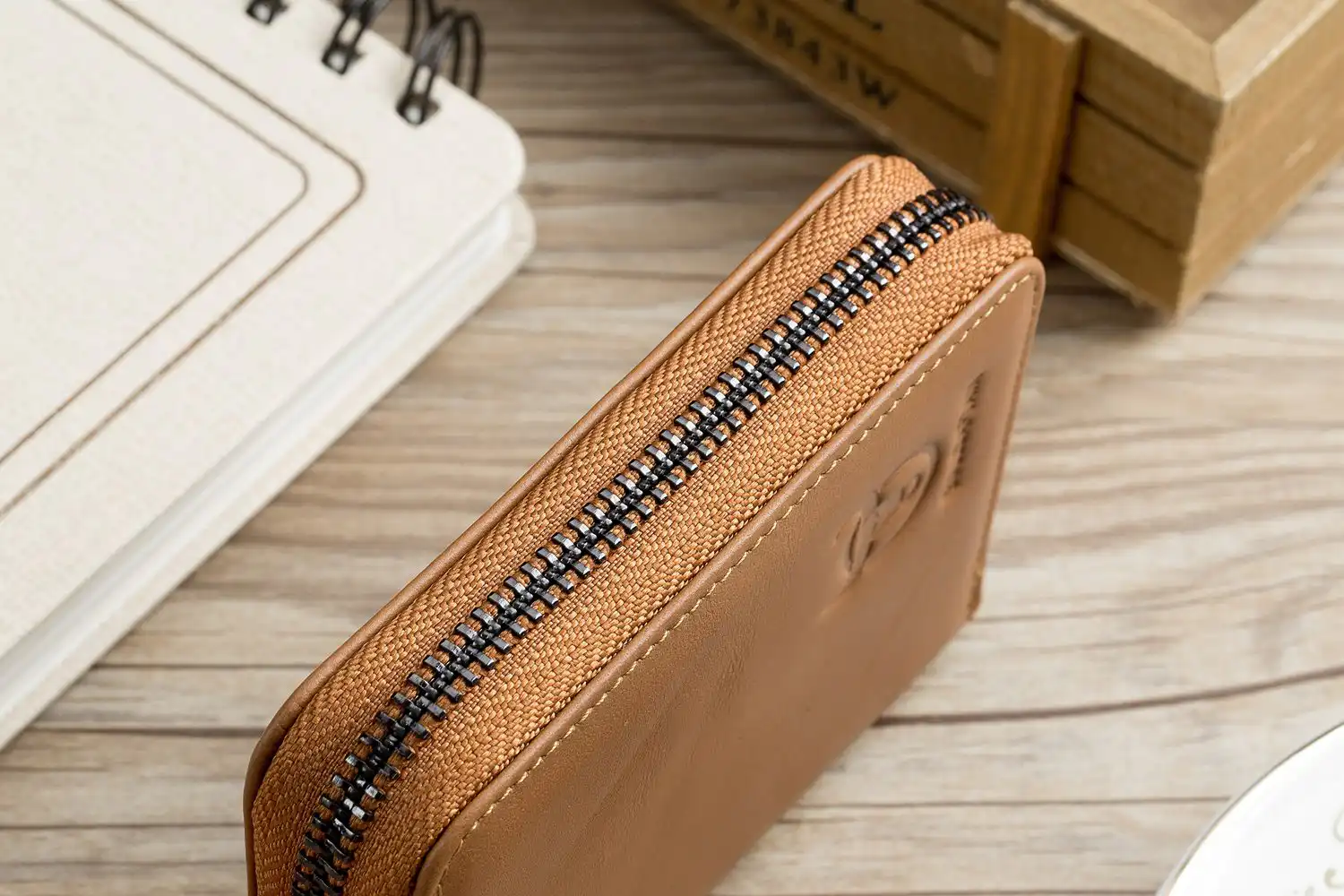 Δερμάτινο πορτοφόλι καρτοθήκη Bull Captain KB05 καφέ ανοιχτό