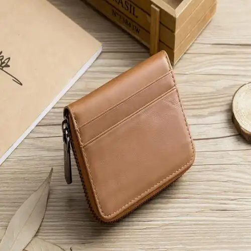 Δερμάτινο πορτοφόλι καρτοθήκη Bull Captain KB05 καφέ ανοιχτό