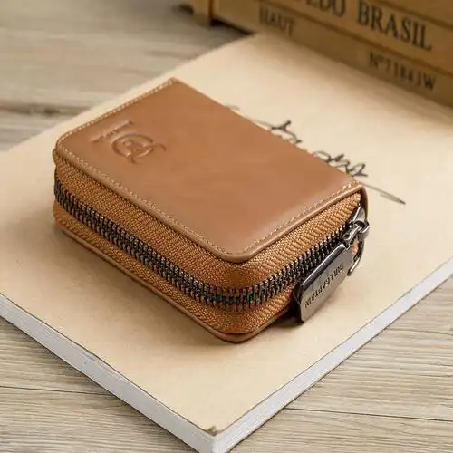 Δερμάτινο πορτοφόλι καρτοθήκη Bull Captain KB05 καφέ ανοιχτό