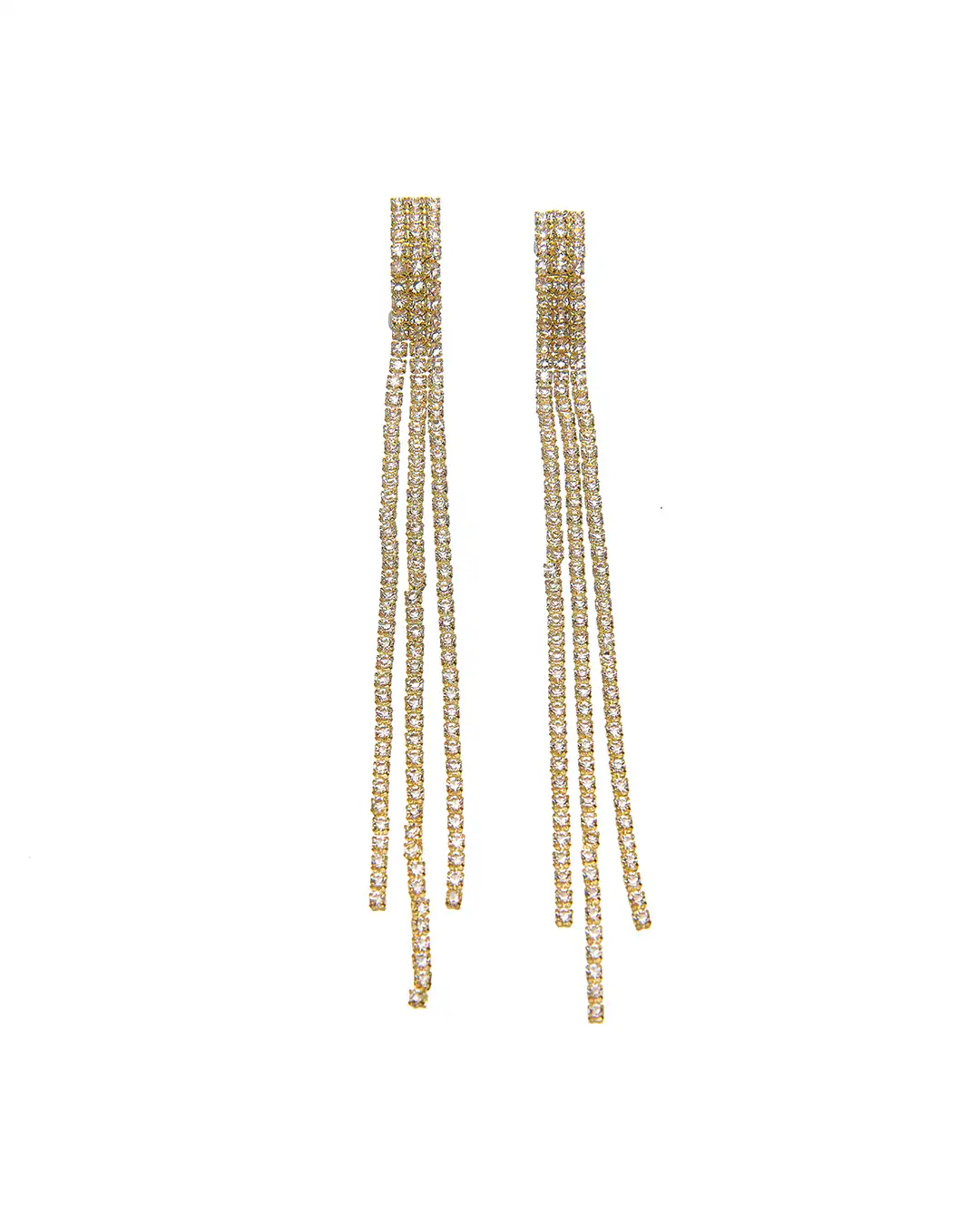 Κρεμαστά σκουλαρίκια με πέτρες lyod 2-2-3 – Χρυσό