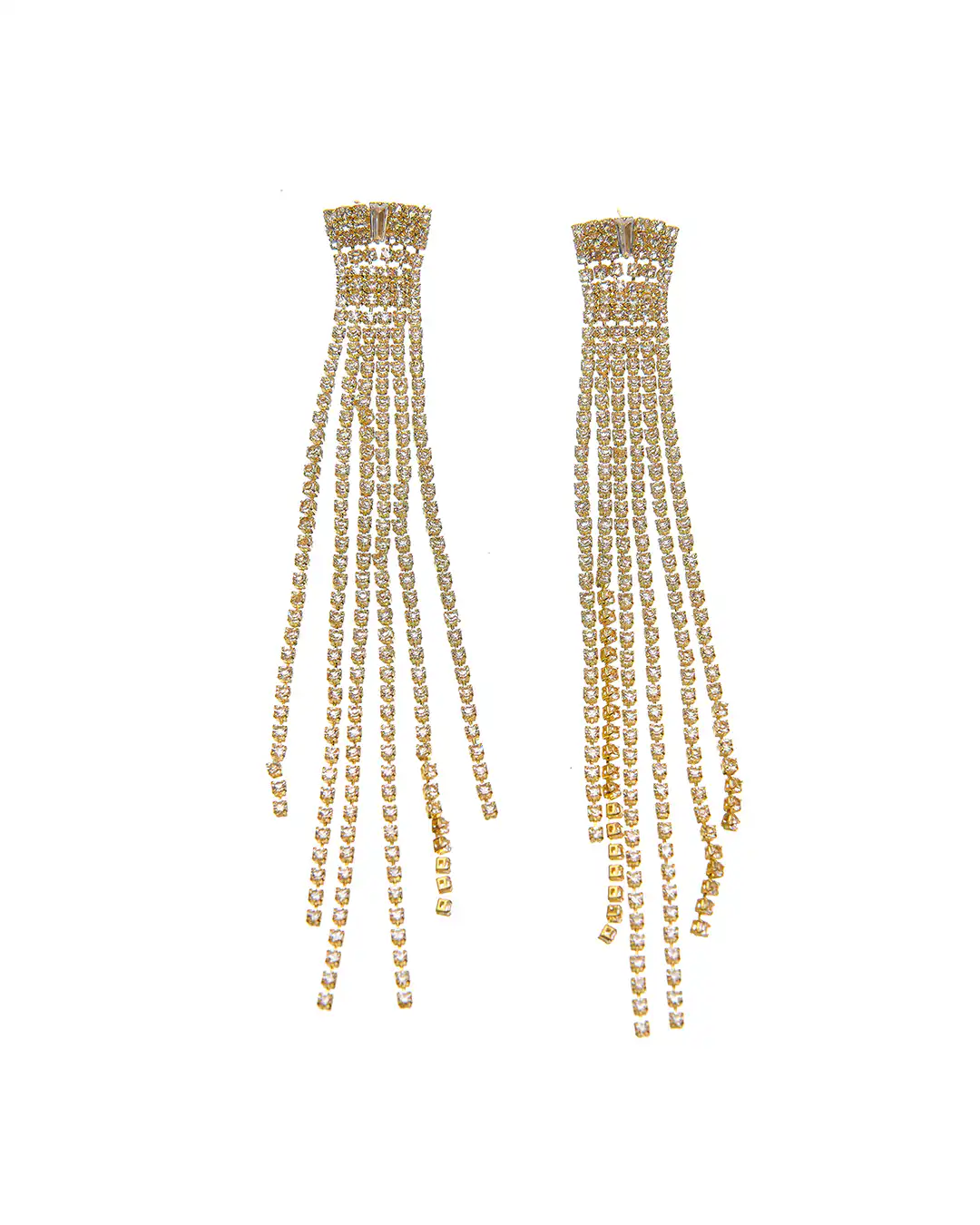 Κρεμαστά σκουλαρίκια με πέτρες lyod 4-11-1 – Χρυσό