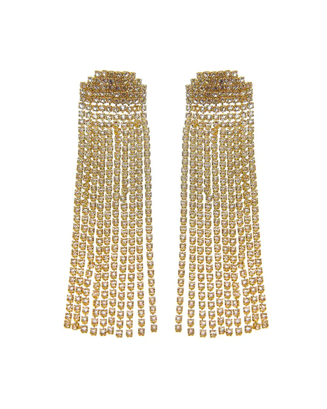 Κρεμαστά σκουλαρίκια με πέτρες lyod 4-8-1 – Χρυσό