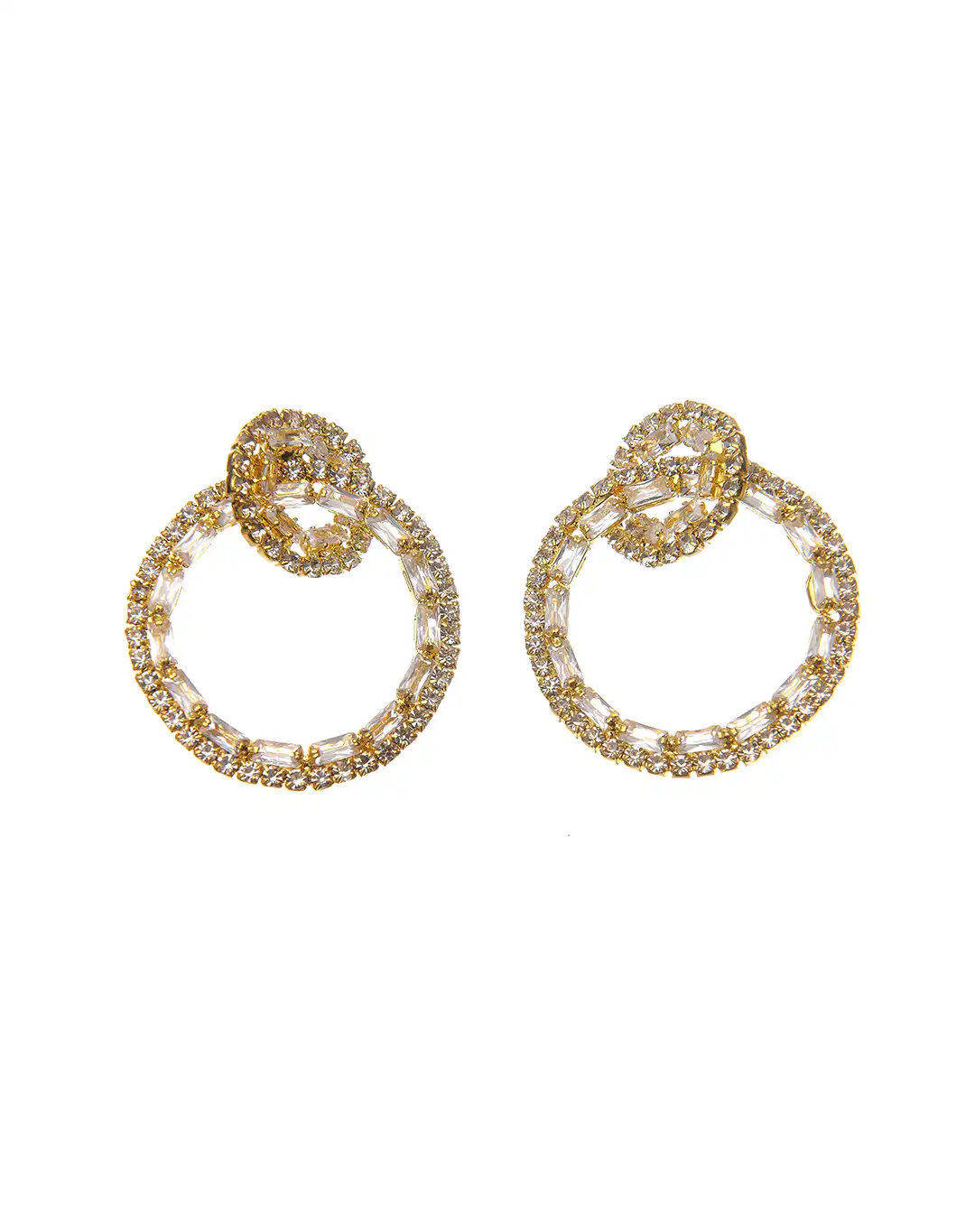 Κρεμαστά σκουλαρίκια με πέτρες lyod 6-6-2 – Χρυσό