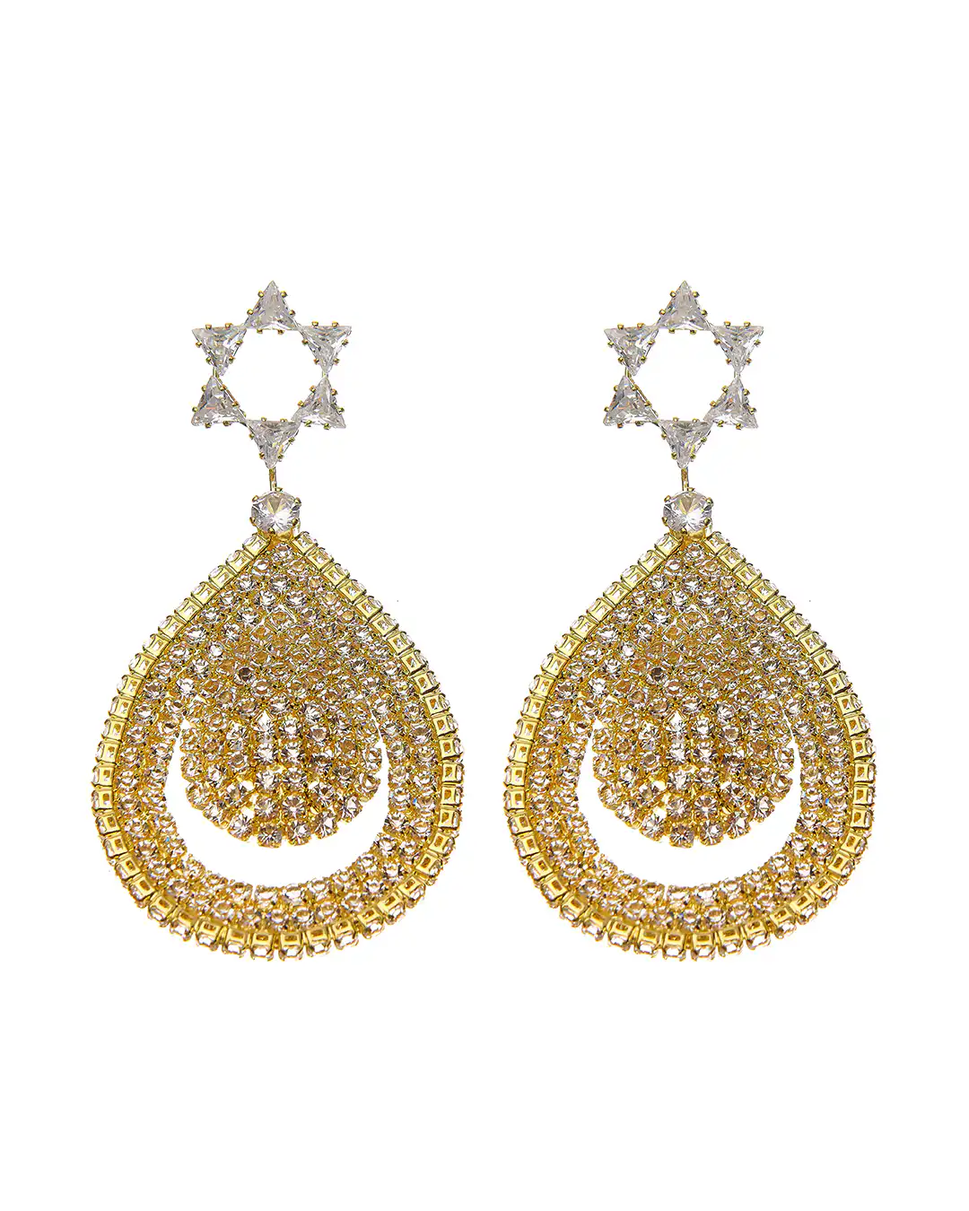 Κρεμαστά σκουλαρίκια με πέτρες lyod 7-6 – Χρυσό Κρεμαστά σκουλαρίκια με πέτρες lyod 7-6 – Χρυσό