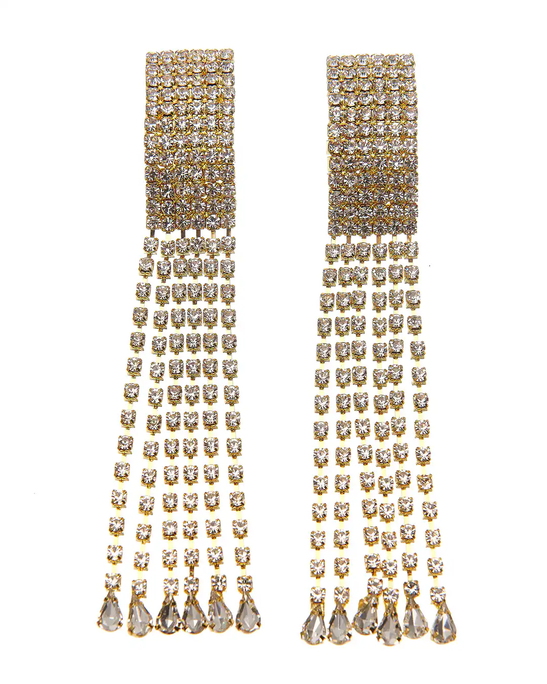 Κρεμαστά σκουλαρίκια με πέτρες lyod 8-6 – Χρυσό