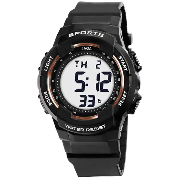 Ρολόι JAGA Μ119Χ-ΜΑΥΡΟ