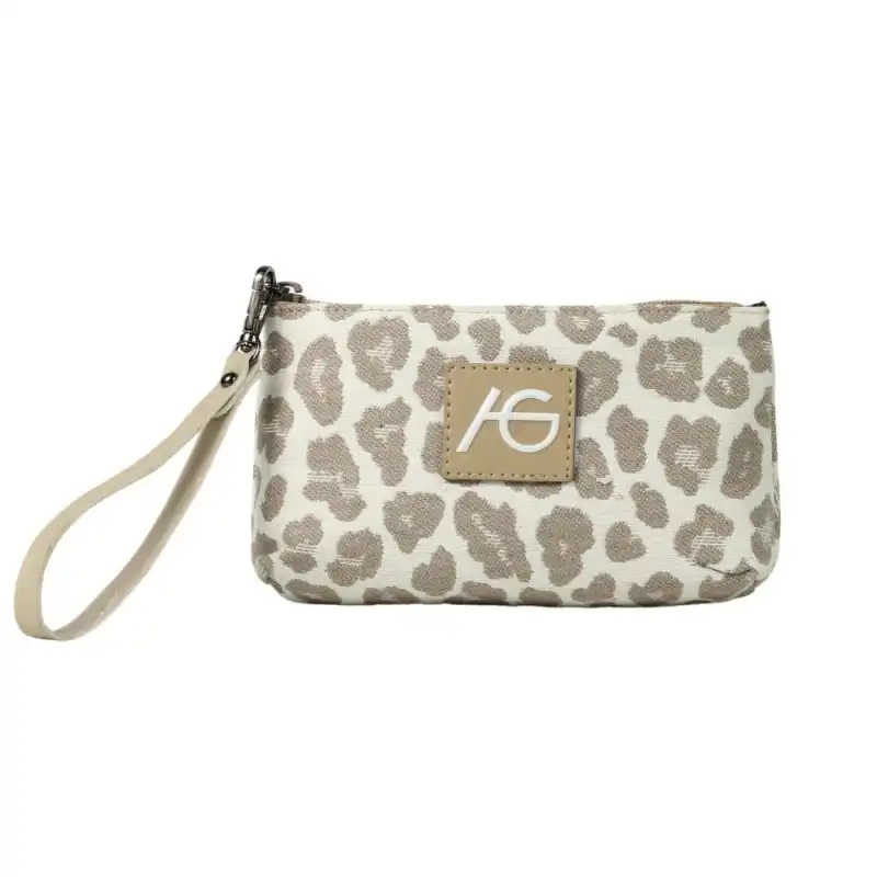 Λεοπάρ Μπεζ τσαντάκι χειρός Perialla Λεοπάρ Μπεζ τσαντάκι χειρός Perialla