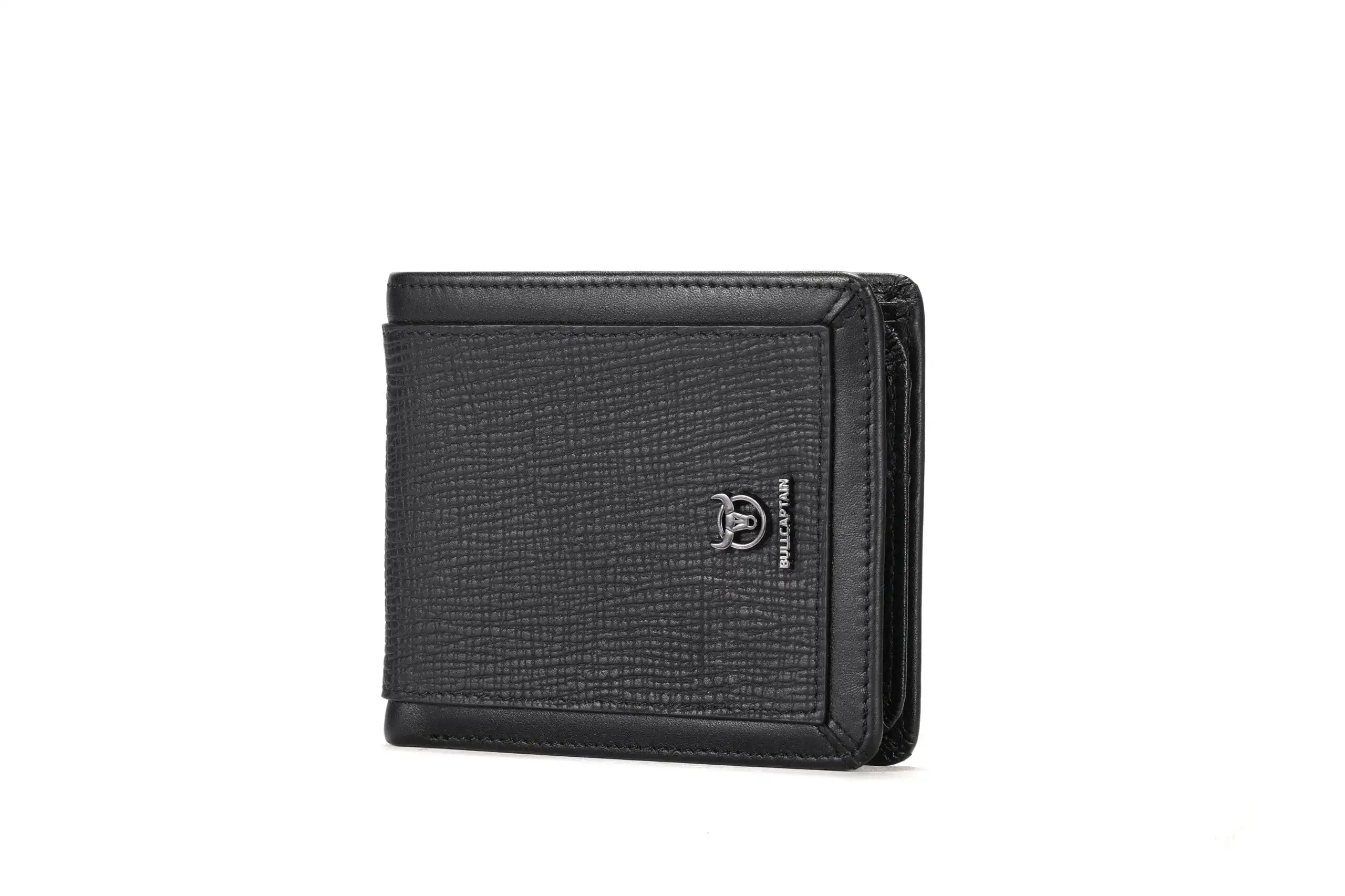 Δερμάτινο πορτοφόλι Bull Captain QB07 new μαύρο