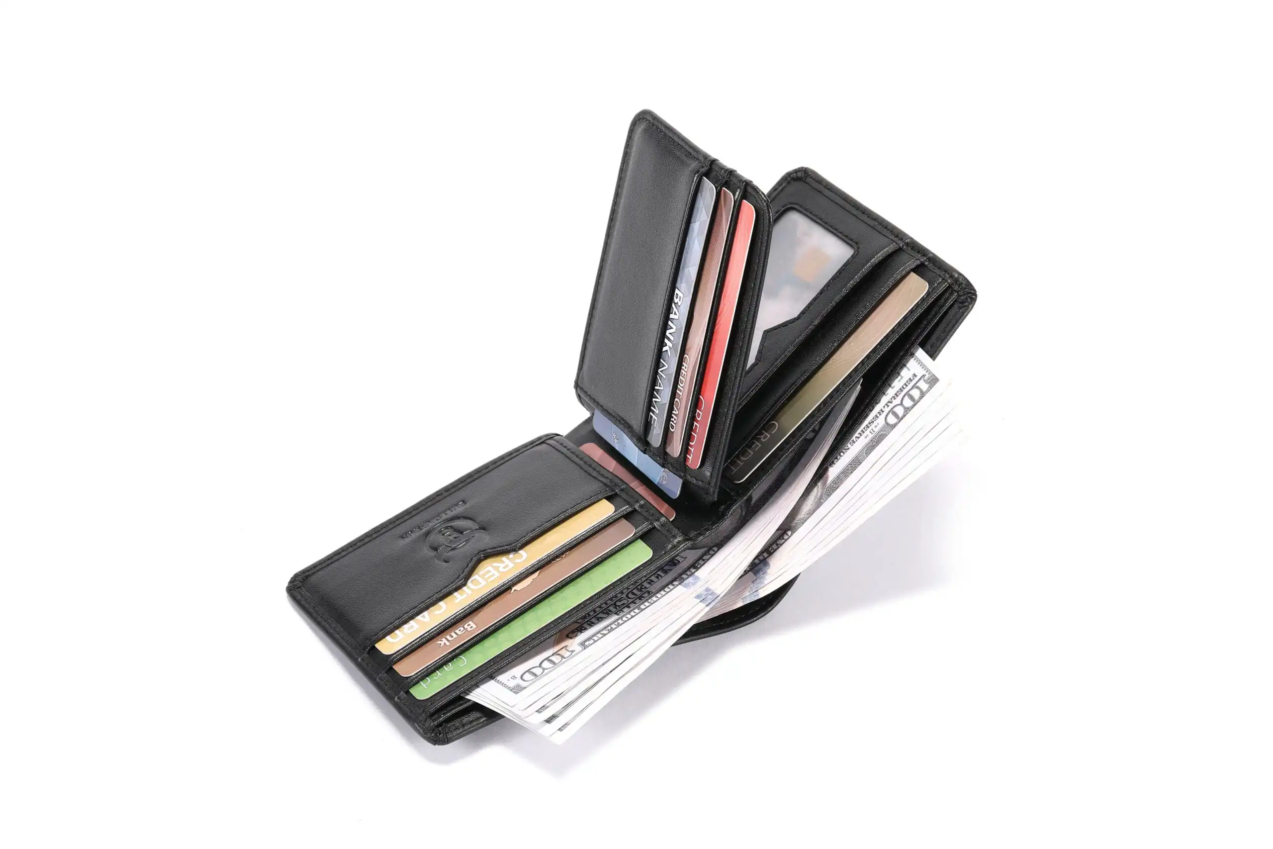 Δερμάτινο πορτοφόλι Bull Captain QB07 new μαύρο