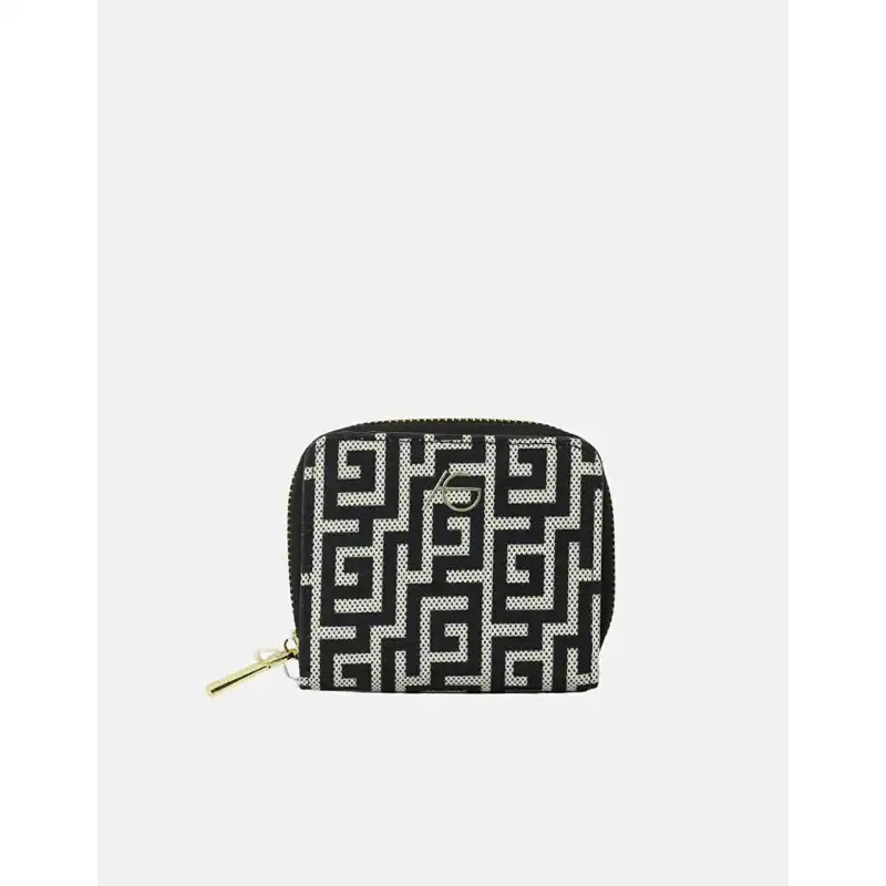 Χειροποίητο πορτοφόλι ασπρόμαυρο Rosa