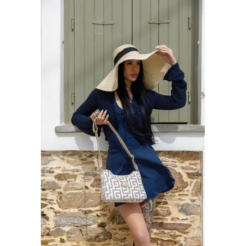 Μπεζ τσάντα χιαστί Thalia Μπεζ τσάντα χιαστί Thalia