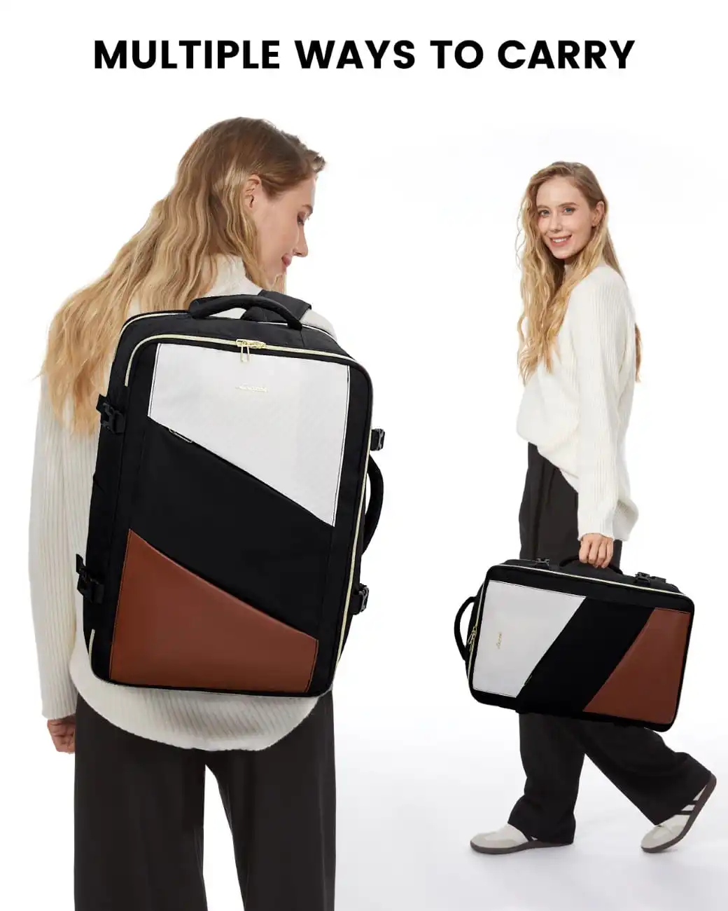 Σακίδιο καμπίνας 40L Carry on 17,3" UB2194 black/beige Σακίδιο καμπίνας 40L Carry on 17,3" UB2194 black/beige