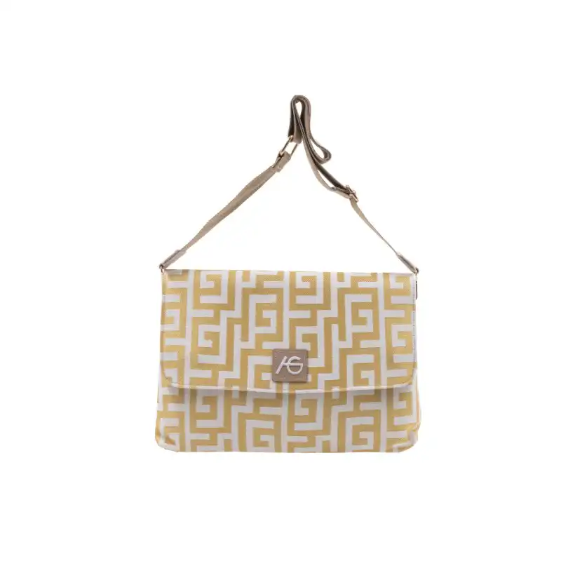 Άσπρη – χρυσή τσάντα χιαστί Ελευθερία (Μεγάλη) Άσπρη – χρυσή τσάντα χιαστί Ελευθερία (Μεγάλη)