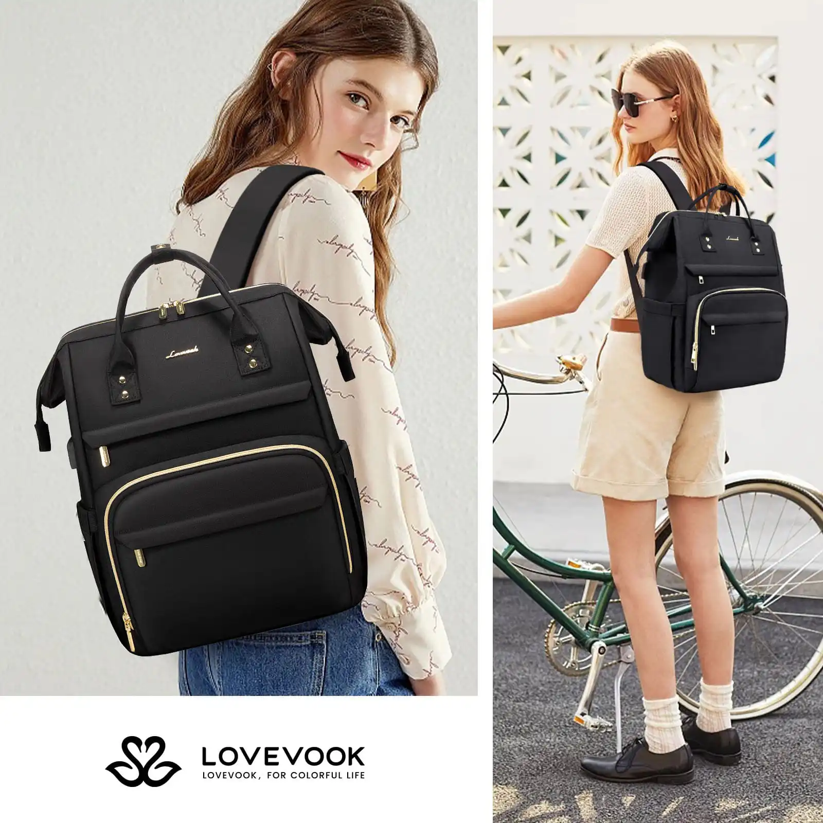 Γυναικείο Σακίδιο Φορητού Υπολογιστή Lovevook 15,6” WB1469 black