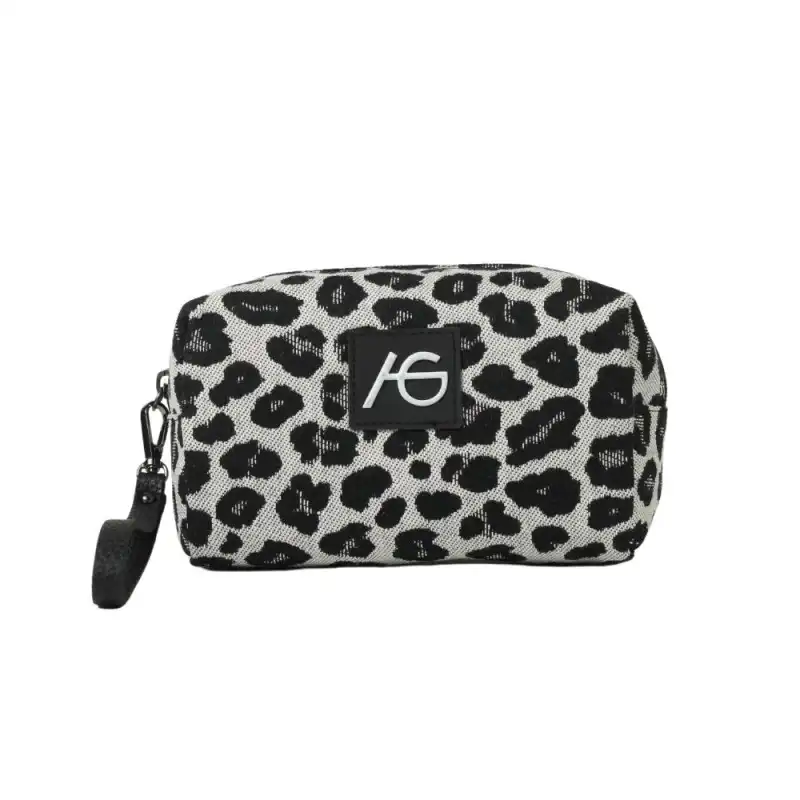 Ασπρόμαυρο Λεοπάρ τσαντάκι χειρός Xene Ασπρόμαυρο Λεοπάρ τσαντάκι χειρός Xene