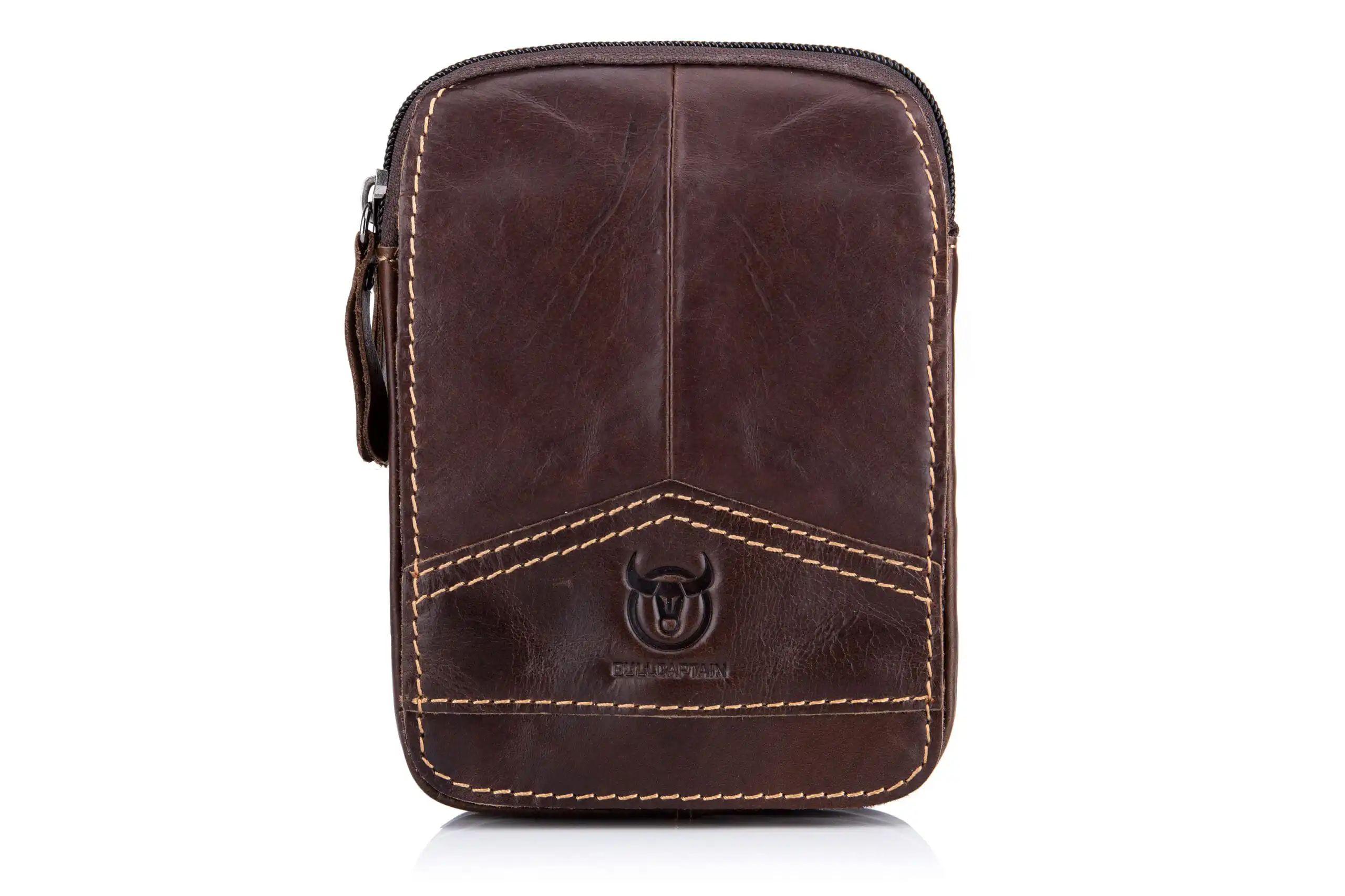 Δερμάτινο τσαντάκι μέσης Bull Captain YB012 Σκούρο καφέ Δερμάτινο τσαντάκι μέσης Bull Captain YB012 Σκούρο καφέ