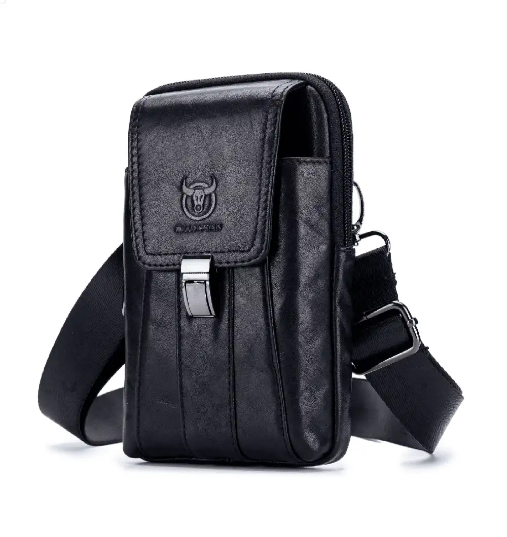 Δερμάτινο τσαντάκι ώμου/μέσης Bull Captain ΥΒ043V μαύρο Δερμάτινο τσαντάκι ώμου/μέσης Bull Captain ΥΒ043V μαύρο