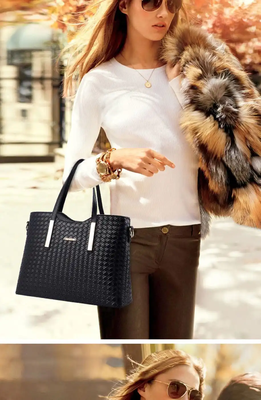 Γυναικείο σετ τσάντας χιαστί/ώμου/ χειρός Cardinal ZM534 black