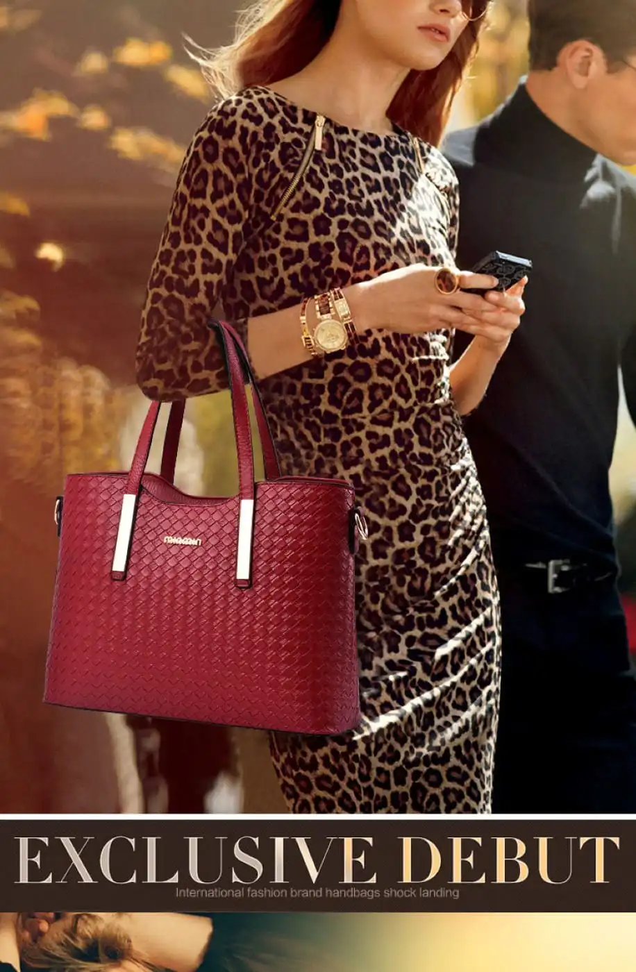 Γυναικείο σετ τσάντας χιαστί/ώμου/ χειρός Cardinal ZM534 κόκκινο