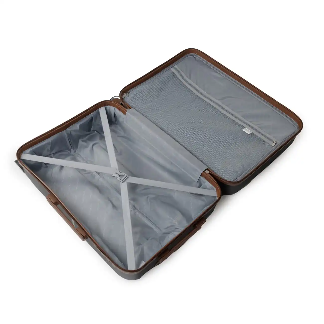 Βαλίτσα σκληρή Newcom (PP) μικρή μεσαία N1596 μαύρο