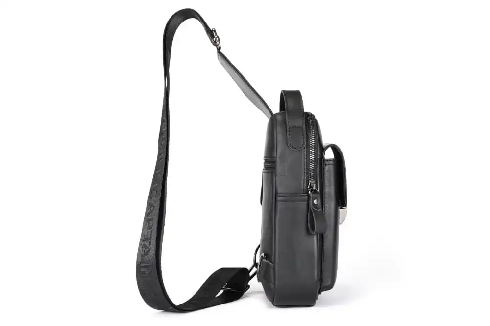 Δερμάτινο τσαντάκι body Bull Captain XB555 μαύρο