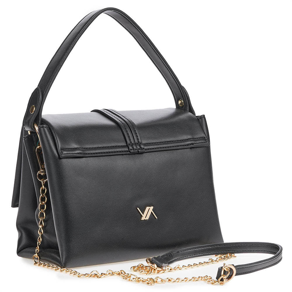 Verde Γυναικεία Τσάντα Ωμου -Χιαστί 01-1504 Μαύρο