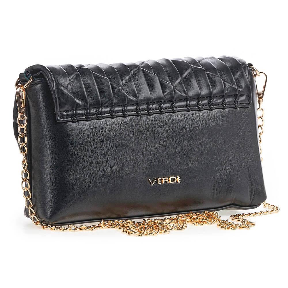 Verde Γυναικείο Τσαντάκι Βραδινό 01-1518 Μαύρο