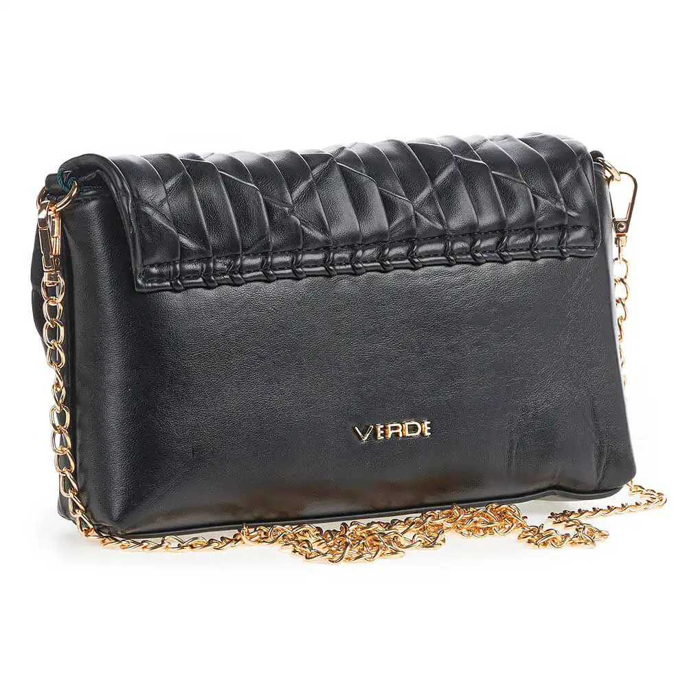 Verde Γυναικείο Τσαντάκι Βραδινό 01-1518 Μαύρο