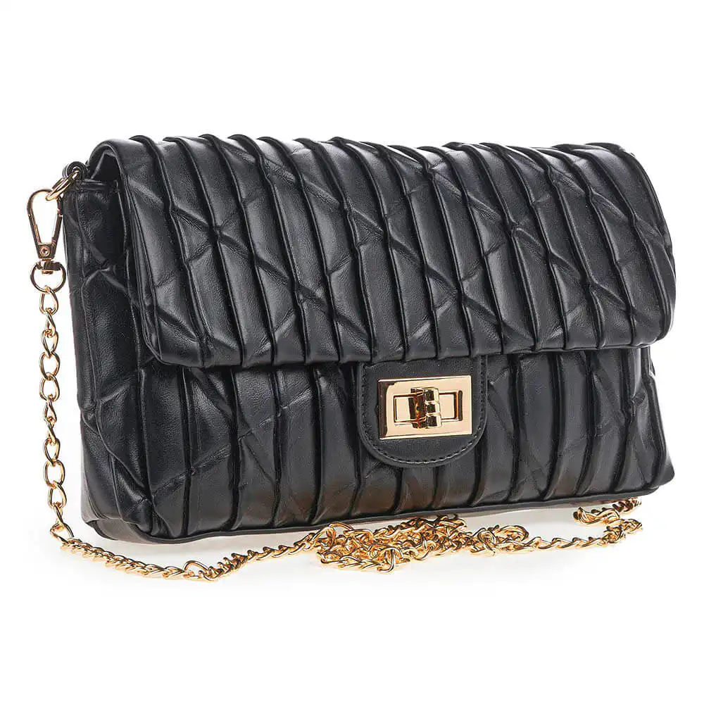 Verde Γυναικείο Τσαντάκι Βραδινό 01-1518 Μαύρο