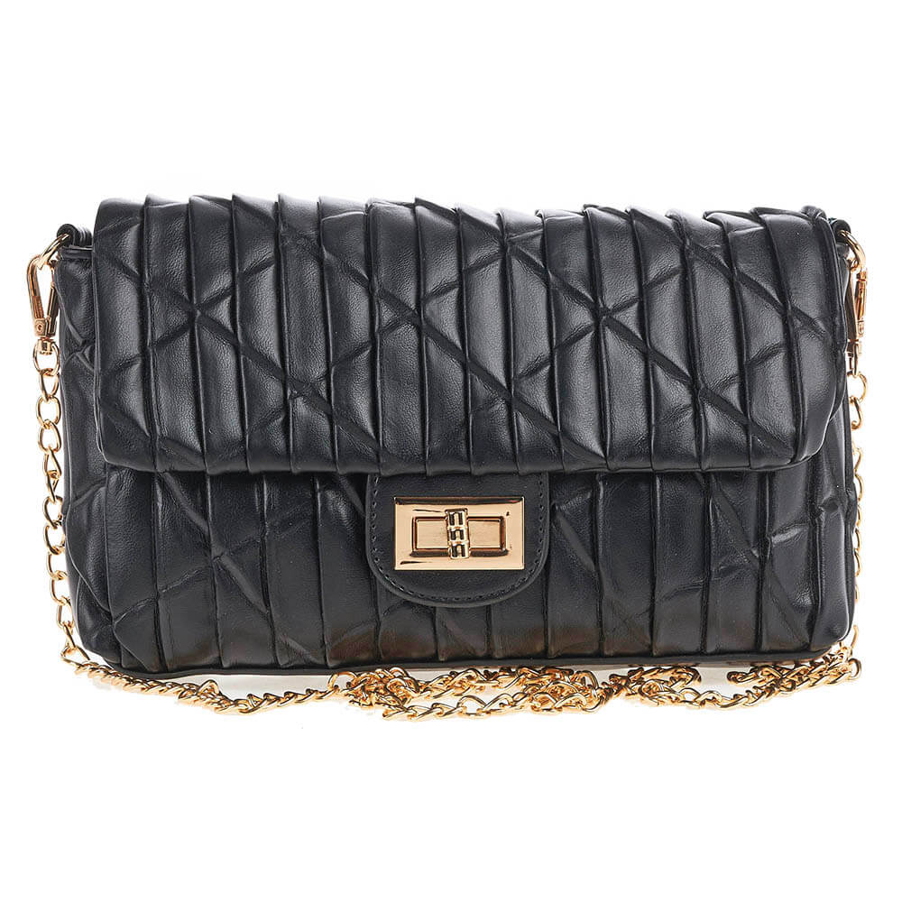 Verde Γυναικείο Τσαντάκι Βραδινό 01-1518 Μαύρο