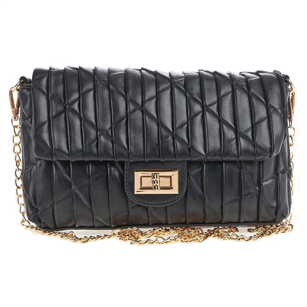 Verde Γυναικείο Τσαντάκι Βραδινό 01-1518 Μαύρο