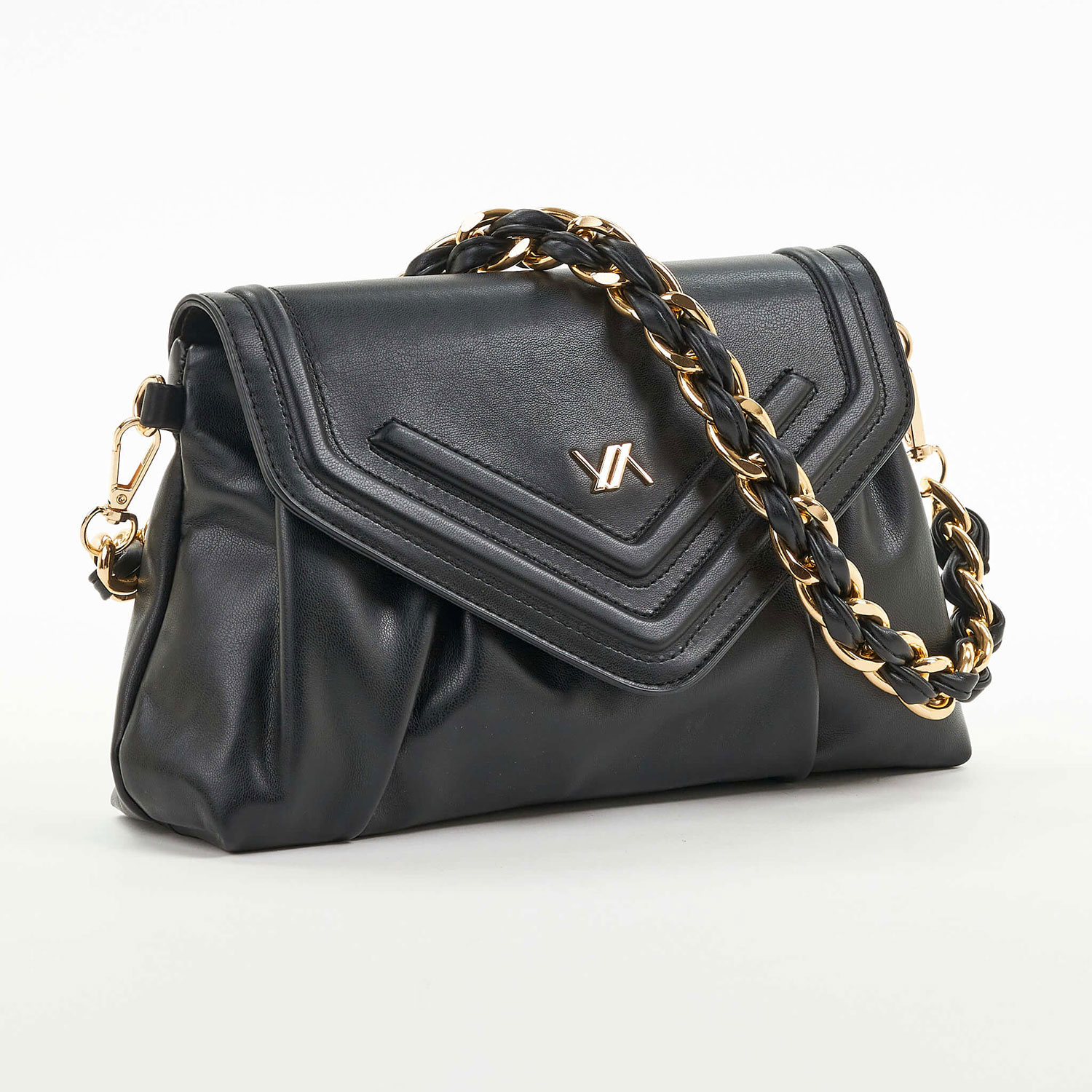 Verde Γυναικείο Τσαντάκι Αμπιγέ 01-1549 Μαύρο