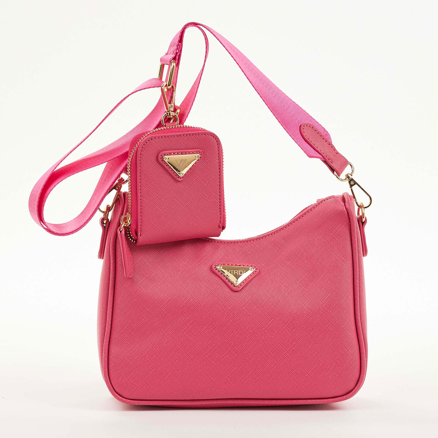 Verde Γυναικείο Τσαντάκι Αμπιγέ 01-1555 Φούξια