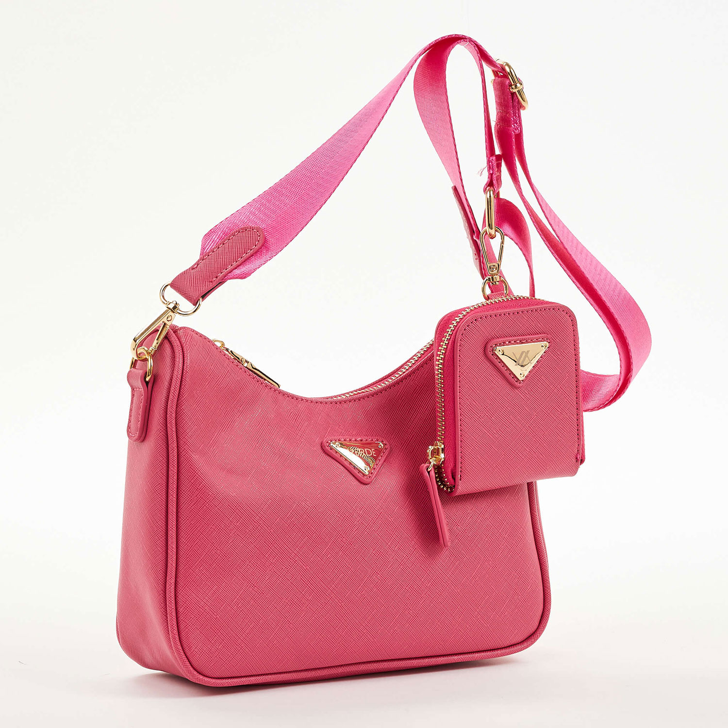 Verde Γυναικείο Τσαντάκι Αμπιγέ 01-1555 Φούξια