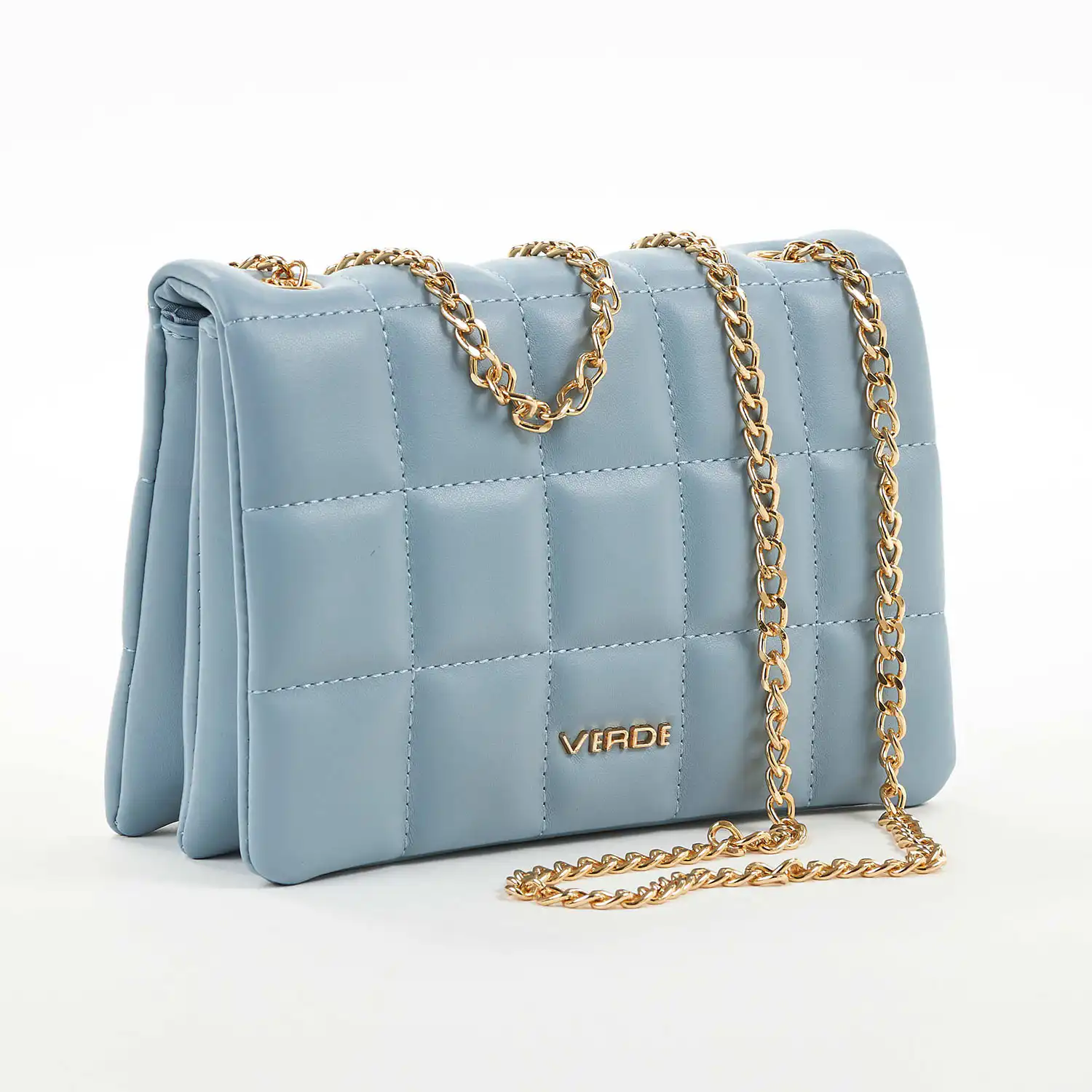 Verde Γυναικείο Τσαντάκι Αμπιγέ 01-1560 Μπλέ Ανοιχτό