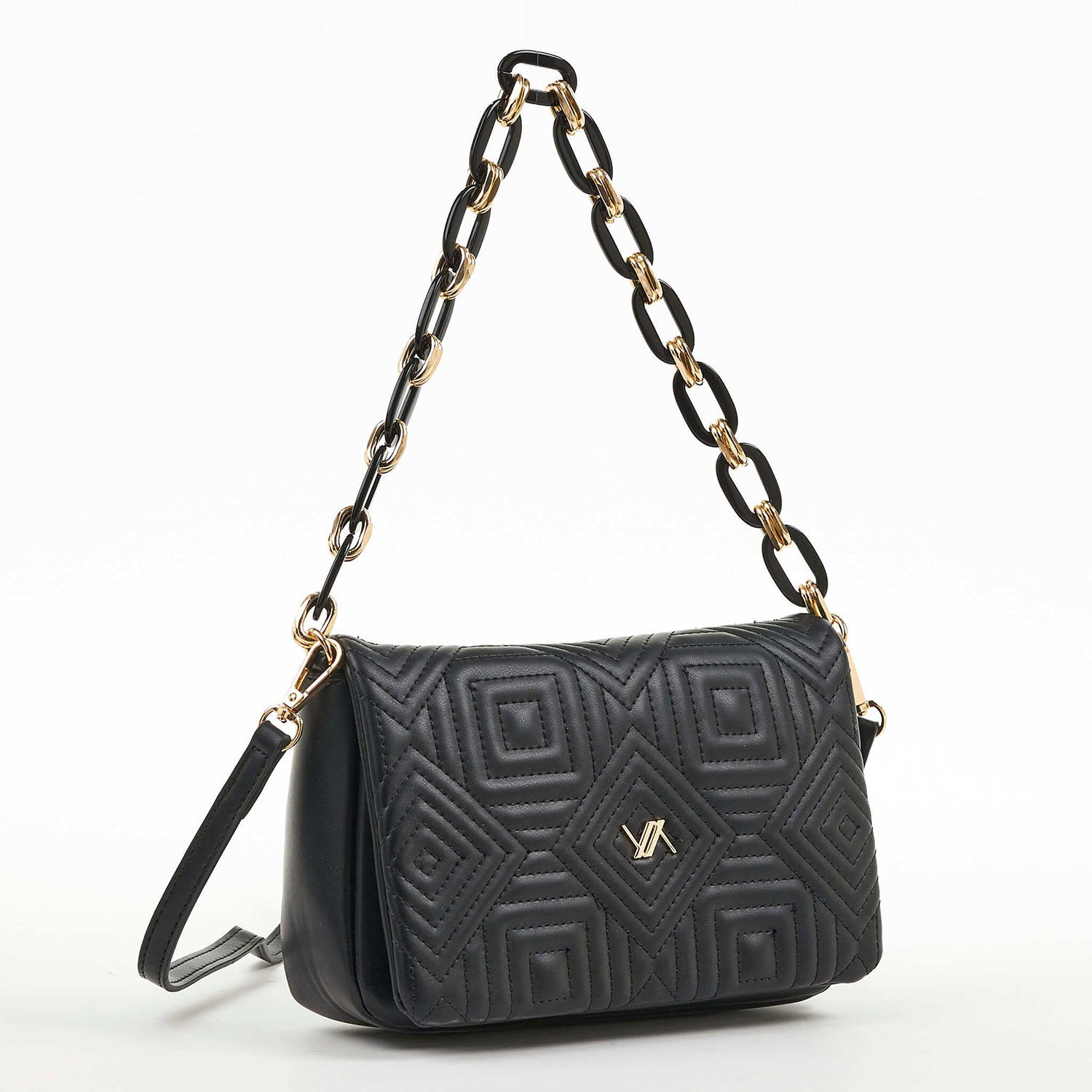 Verde Γυναικείο Τσαντάκι Αμπιγέ 01-1565 Μαύρο