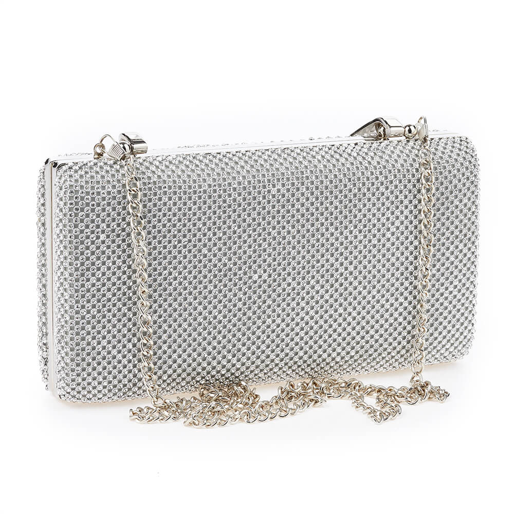 Verde Γυναικείο Τσαντακι Αμπιγέ 01-1567 Ασημί