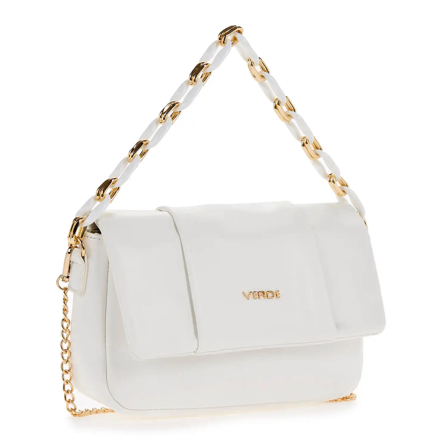 Verde Γυναικείο Τσαντακι Αμπιγέ 01-1573 Άσπρο