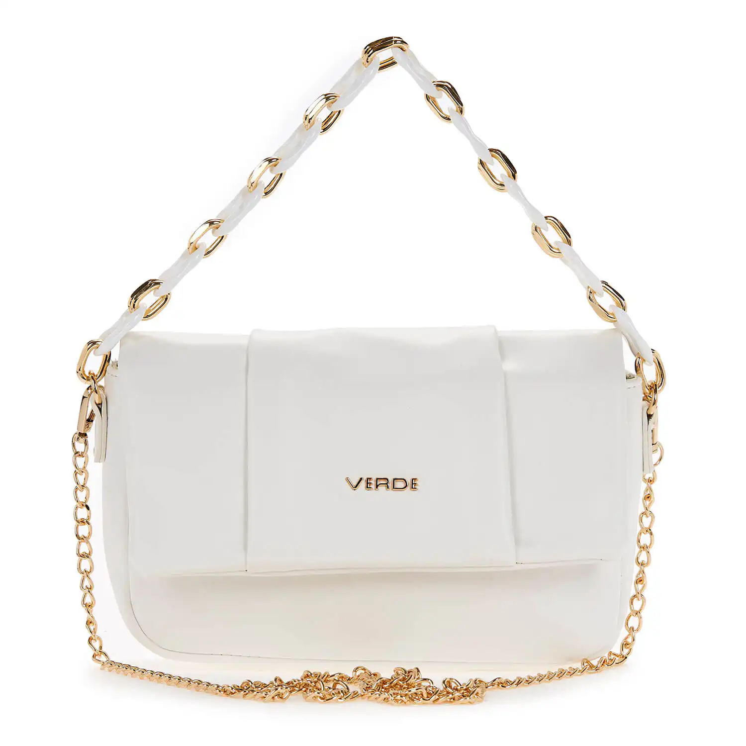 Verde Γυναικείο Τσαντακι Αμπιγέ 01-1573 Άσπρο