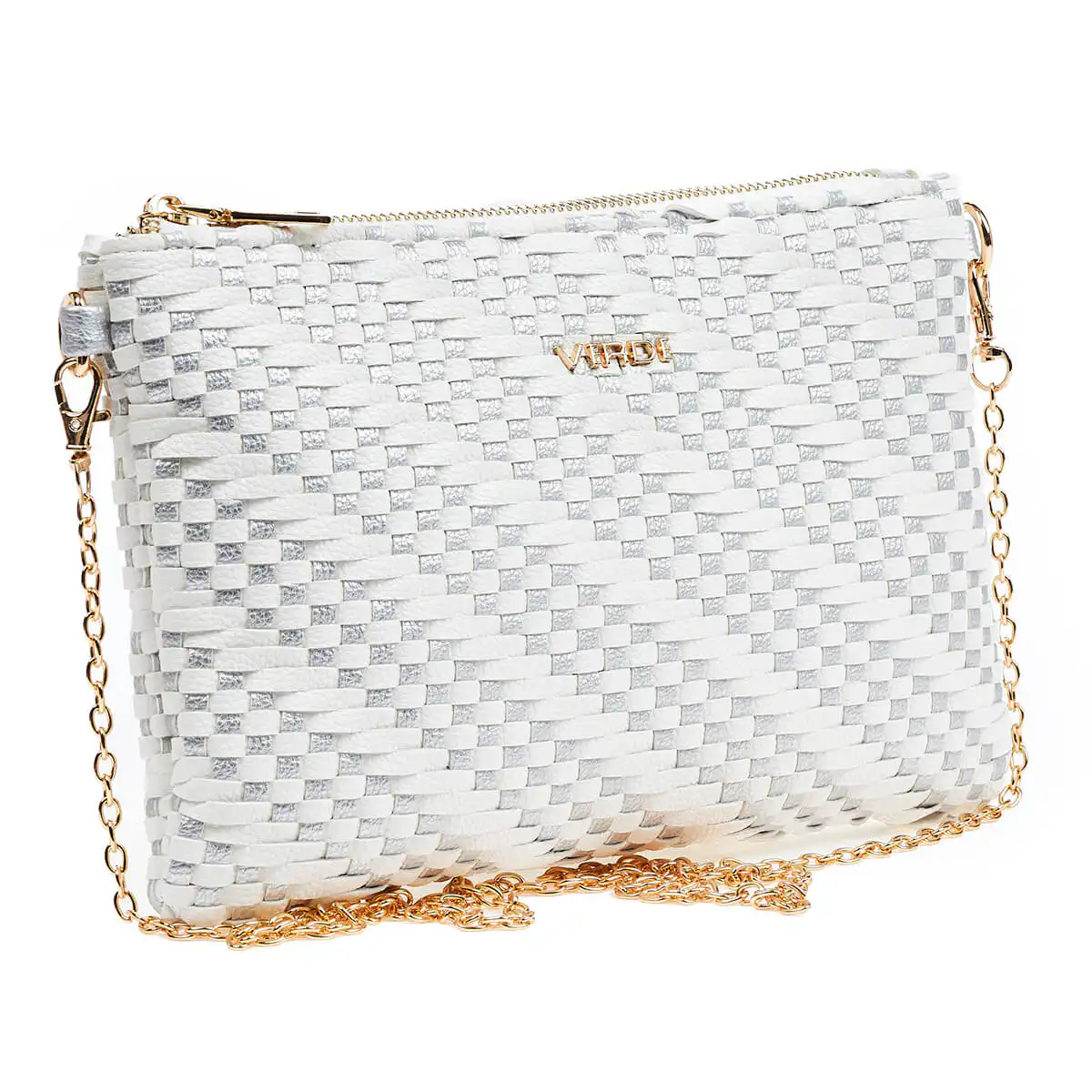 Verde Γυναικείο Τσαντακι Αμπιγέ 01-1585 Άσπρο