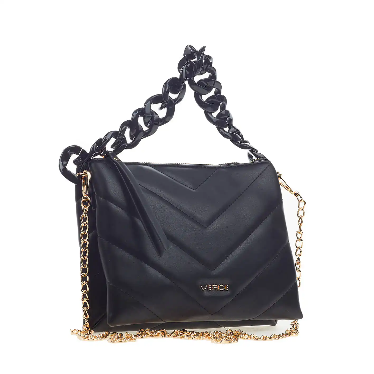 Verde Γυναικείο Τσαντακι Αμπιγέ 01-1586 Μαύρο