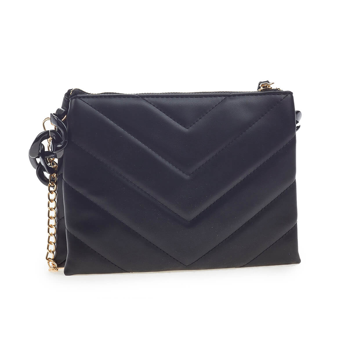 Verde Γυναικείο Τσαντακι Αμπιγέ 01-1586 Μαύρο