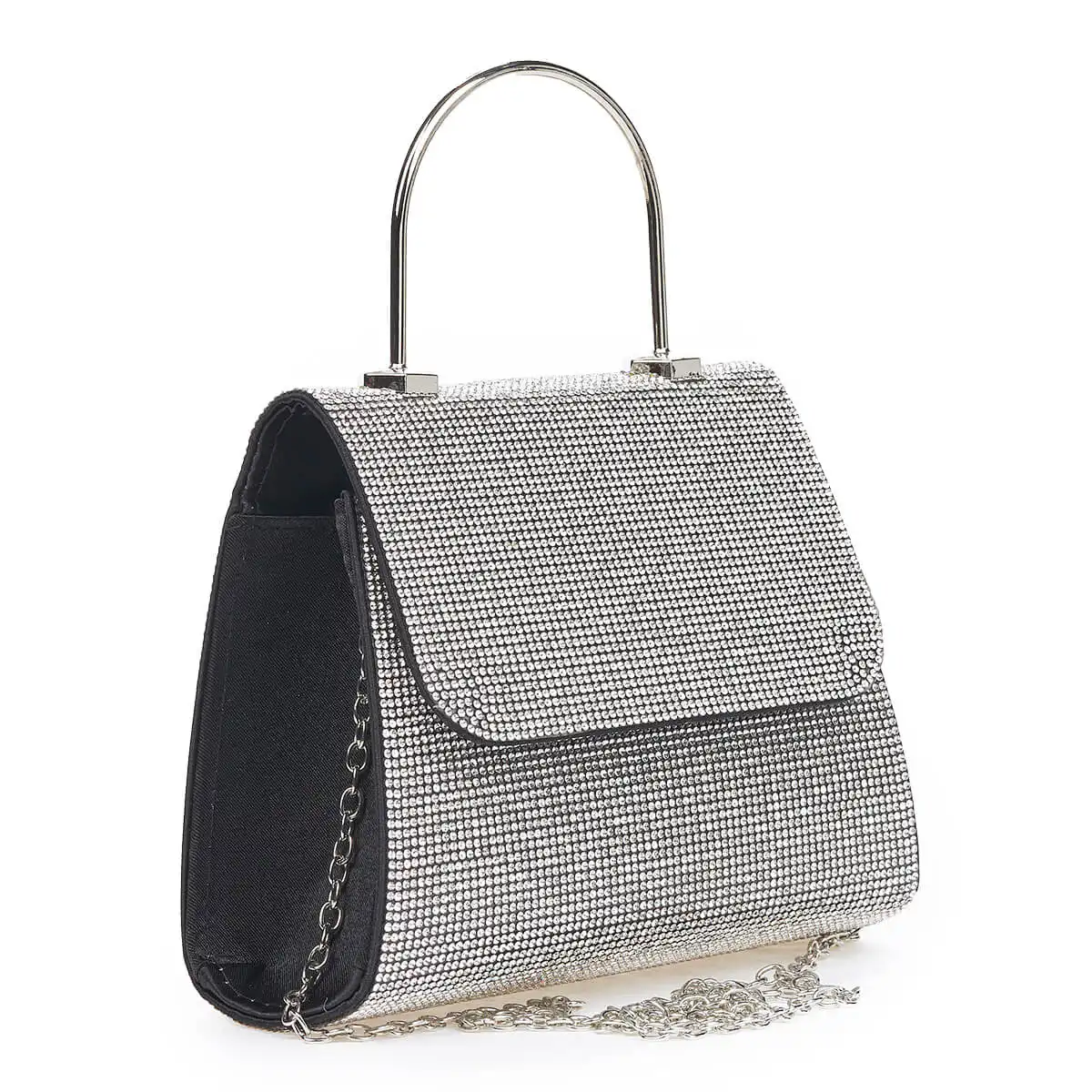 Verde Γυναικείο Τσαντακι Αμπιγέ 01-1619 Ασημί