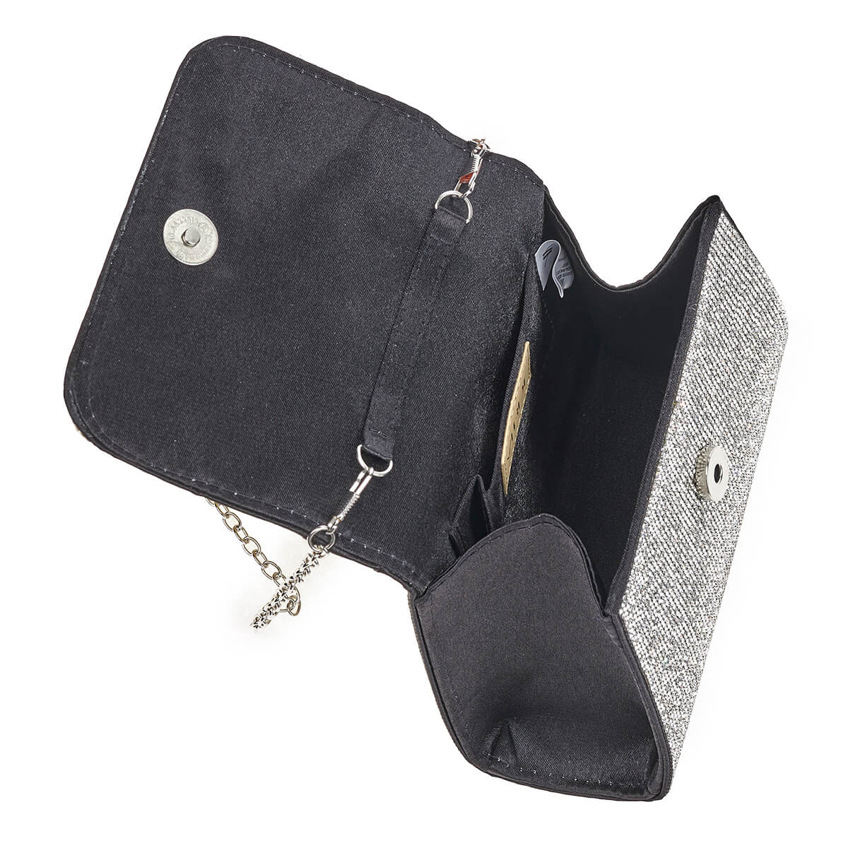 Verde Γυναικείο Τσαντακι Αμπιγέ 01-1619 Ασημί