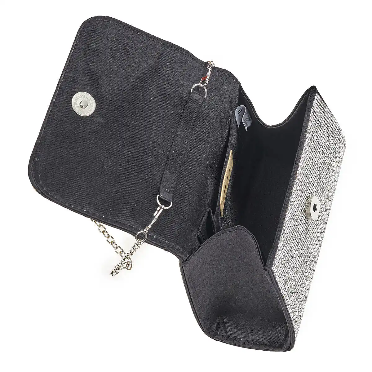 Verde Γυναικείο Τσαντακι Αμπιγέ 01-1619 Ασημί