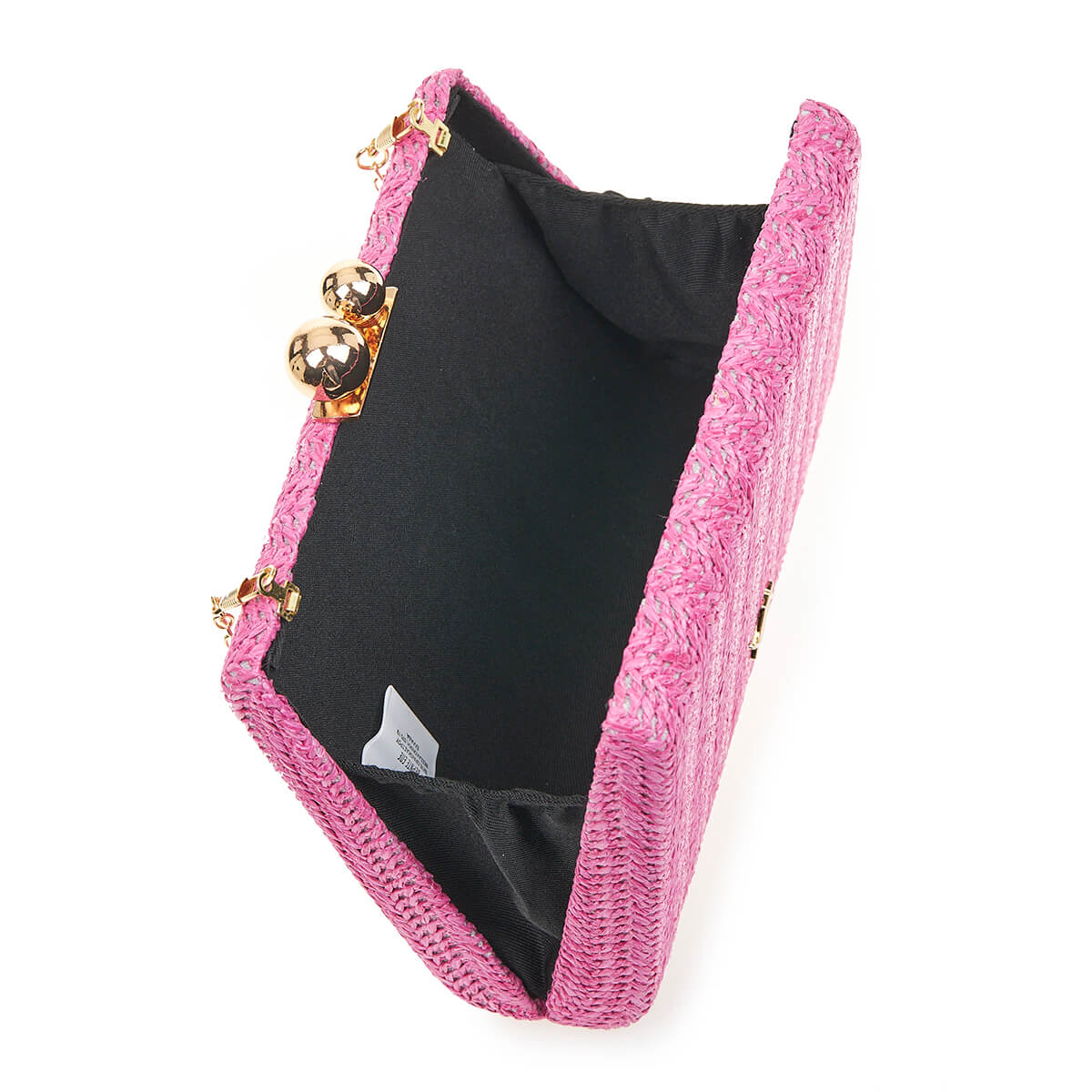 Verde Γυναικείο Τσαντακι Αμπιγέ 01-1624 Ψάθινο / Γκρί